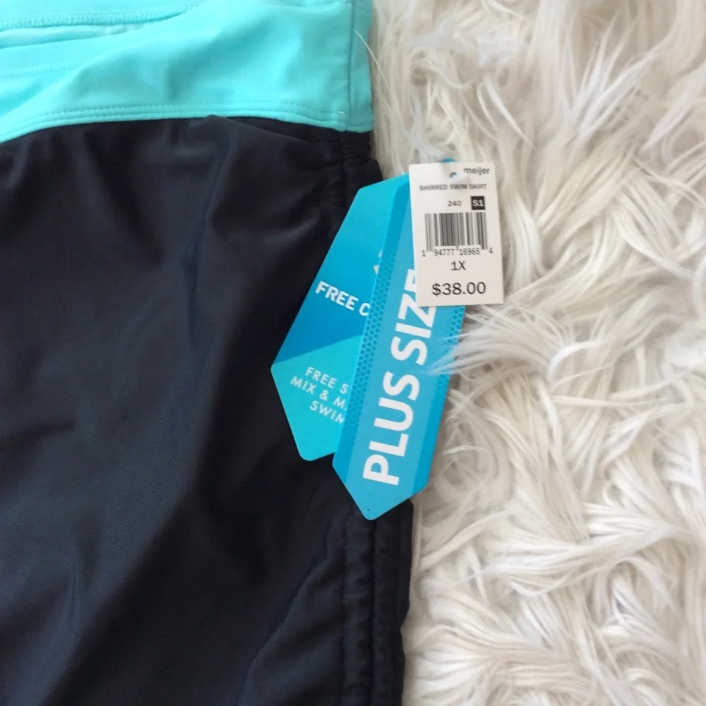 NWT Free Country Ruched Skirted Swim Bottoms